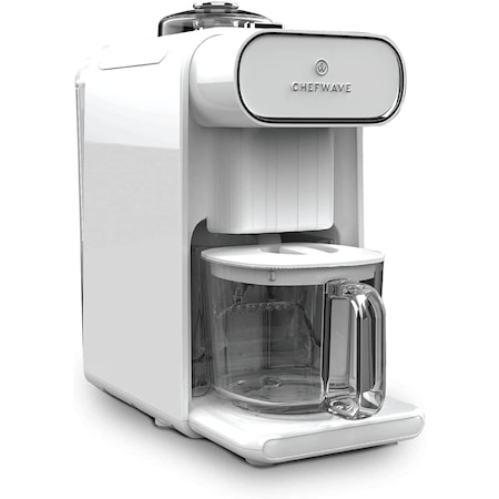 Chefwave Milkmade NonDairy Milk Maker with 6 PlantBased Programs, Auto Clean White CW-NMM